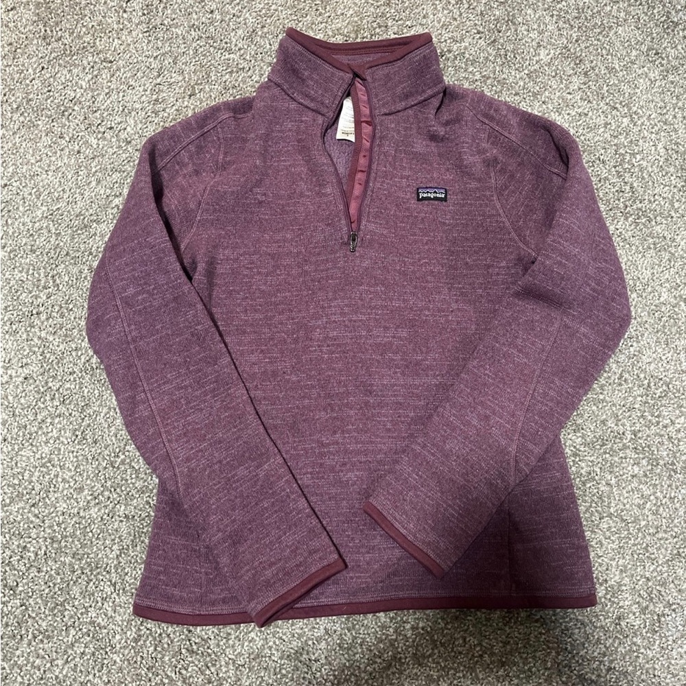 Patagonia Purple Quarter-Zip Pullover